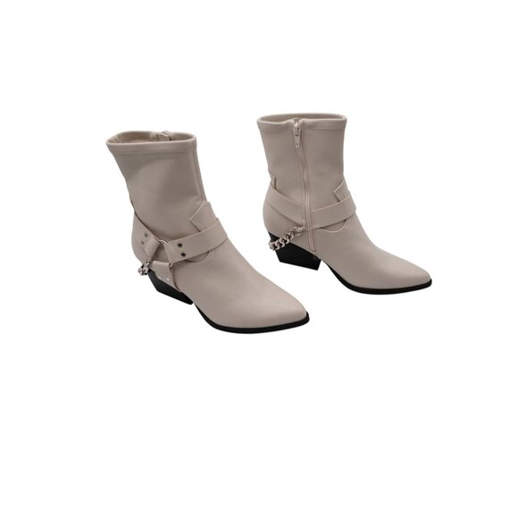 NWD DV By Dolce Vita Keeler Harness Moto Engineer Chain Heeled Boots Sz 8 - Picture 2 of 13